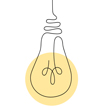 Drawing of a light bulb